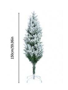 Dekorasi Natal 120CM-180M Pohon Natal Mewah Berbahan Bulu Halus Dekorasi Rumah Pohon Natal Meja - MultiWarna - View 10