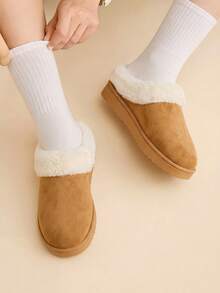 CUCCOO EASI Women's Velvet Daily Travel Leisure Thick-Soled Warm Snow Boots Fall Shoes - Light brown - View 3