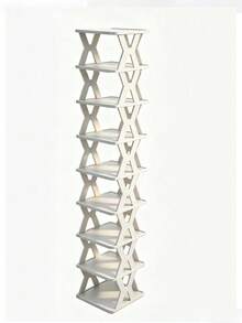 Multi‑Layer X‑Shape Shoe Rack, Space‑Saving Slim Shoe Organizer, Portable Stable Shoe Storage Shelf For Entryway Dorm Apartment - Multicolor - View 11