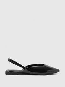 CUCCOO BIZCHIC Women's Flat-Soled Shoes Women's Summer New Rear Empty Pointed Mules Shoes Daily Wear Sandals Fall Shoes - Black - View 1