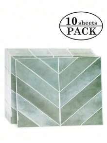 1/10 /20PCS Waterproof Modern Geometric Herringbone Pattern 3D Textured Wall Panels DIY Tiles,Modern Honeycomb Wall Decals,Removable Self Adhesive Wall Tile Sticker Kitchen Bathroom Backsplash For Festival Layout - Multicolor - View 23