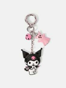 HELLO KITTY AND FRIENDS | SHEIN سلسلة مفاتيح كرتونية جديدة إبداعية لطيفة وكاجوال، تصميم مشترك IP، شخصية لطيفة، بسيطة وسخية، يمكن استخدامها أيضًا كإكسسوارات، مناسبة ل- Vario - فضي - مشاهدة 5