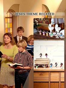 30/60/90Pcs Set‑Embracing Statue Inspirational Prayer Cards "My Lord, My God, My Redeemer", Perfect For Easter, Christmas, Thanksgiving, Ideal Church Gift - multicolor - View 7
