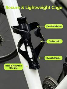 Bike Water Bottle Cage, Lightweight Bicycle Water Bottle Holder, Side Retention Design Cycling Drink Rack, Universal Mount For Mountain Bike, Road Bike, MTB Bicycle Accessories - A - View 5