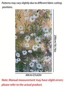 1 Pc Glass Window Privacy Film, Rainbow Static‑Cling Film, 3D Colorful Daisy No‑Adhesive Glass Film, For Home Heat Control, Non‑Sticky And Reusable - Multicolor - View 2