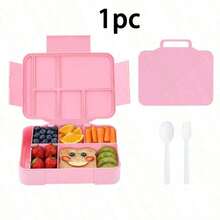 1 Piece Practical Portable Lunch Box , Multi-Section Bento Box With Large Capacity And Tableware Tools, Food Storage Container, Daily Use, Ideal Graduation Gift, New Year'S Gift, Essential - Multicolor - View 13