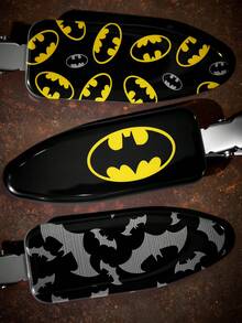 BATMAN X SHEIN 6件組抗皺髮夾，卡通角色與字母圖案，不留痕跡，適合洗臉、化妝、護膚使用 - 彩色 - 查看 3