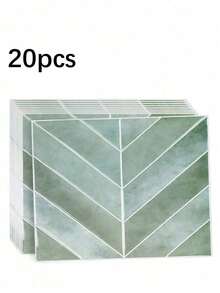 1/10 /20PCS Waterproof Modern Geometric Herringbone Pattern 3D Textured Wall Panels DIY Tiles,Modern Honeycomb Wall Decals,Removable Self Adhesive Wall Tile Sticker Kitchen Bathroom Backsplash For Festival Layout - Multicolor - View 24