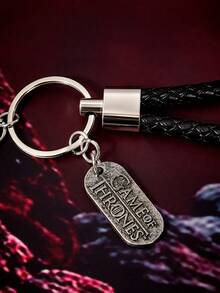 Game of Thrones X SHEIN Fashion Cool Zinc Alloy Keychain Bag Pendant Pendant Commemorative Collection Gift Retro - Multicolor - View 3