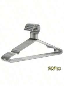 20pcs Stainless Steel Clothing Hangers With Shoulder Grooves: Non-Slip, Durable, Ideal For Coats, Suits, Dresses, And Home Storage - Multicolor - View 12