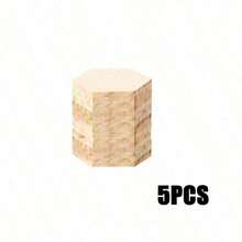 5 Packs DIY Wooden Coasters Set - Heart/Round/Square/Hexagon Shapes - 4 Inch Craft Coasters - Perfect For Painting, Staining, Engraving & Home Decor! Ideal For Creative Gifts & Custom Tabletop Decoration! - Multicolor - View 16