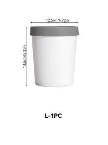 1/3PCS Containers With Lids, Multi‑Purpose Sealed Canister Jars, Airtight Storage Pots For Spice, Nuts, Candy, Cosmetics, Housewarming Gift, Holiday Party, Home Kitchen Bathroom Desk Organization - White - View 12