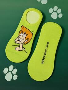 SCOOBY-DOO X SHEIN 5雙柔軟薄款透氣隱形襪 吸濕排汗低筒隱形襪 - 雜色 - 查看 13