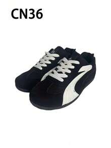 Spring/Summer Women'S Casual Flat Soft Sole Outdoor Sports Shoes, Comfortable Durable Student - Black - View 6