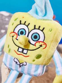 SpongeBob SquarePants | SHEIN 1 Cartoon Doll Pendant, Cute And Stylish, Can Be Hung On Bags And Keys. - Yellow - View 4