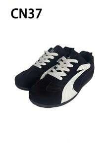 Spring/Summer Women'S Casual Flat Soft Sole Outdoor Sports Shoes, Comfortable Durable Student - Black - View 9