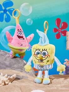 SpongeBob SquarePants | SHEIN 1 Cartoon Doll Pendant, Cute And Stylish, Can Be Hung On Bags And Keys. - Yellow - View 2