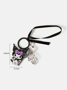 HELLO KITTY AND FRIENDS | SHEIN Gantungan Kunci Kartun Kreatif Baru yang Lucu dan Kasual, Desain Kolaborasi IP, Kepribadian yang Menarik, Sederhana dan Elegan, Dapat Juga Digunakan Sebagai Aksesori, Cocok untuk Semua - Hitam - View 6