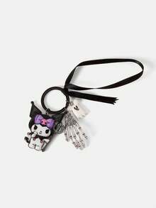 HELLO KITTY AND FRIENDS | SHEIN Gantungan Kunci Kartun Kreatif Baru yang Lucu dan Kasual, Desain Kolaborasi IP, Kepribadian yang Menarik, Sederhana dan Elegan, Dapat Juga Digunakan Sebagai Aksesori, Cocok untuk Semua - Hitam - View 5