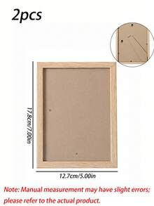 3/2/1件裝木製相框 10X15 15X20 20X25 A4 木色照片框 附相框架 照片牆裝飾 紀念禮物 - 淺木色 - 查看 17