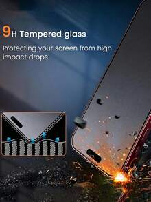 Teckwe 2pcs Matte Privacy Screen Protector, Full Coverage Anti-Peeping Anti-Glare Ceramic Film, Anti-Fingerprint, Phone Case Friendly, Compatible With IPhone 18 Pro Max/18 Pro/Duo/17 Pro Max/17 Air/16 Pro Max/16 Pro/16 Plus/16/15 Pro Max/14 Pro Max/13 Mini/12/11/XS Max/XR/8+/7 Plus, Non-Glass Material, TPU Soft Film - Black - View 6
