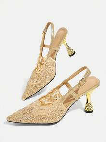 CUCCOO TILAWA Kvinnor Pumps - Guld - Visa 4