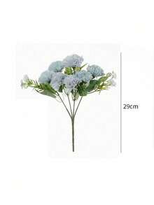 Cirelle 1pc Artificial Carnation Flower, Faux Silk Carnations Floral Arrangement With Greenery Stem For Home Office Table Decor & Wedding Centerpiece - Multicolor - View 13