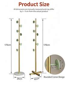 Giá treo áo khoác kim loại đứng độc lập, móc treo quần áo chân đế chữ thập đặt sàn, giá treo quần áo đứng dọc sáng tạo hiện đại nhiều móc, kệ sắp xếp áo khoác mũ túi chắc chắn cho lối vào, phòng ngủ, phòng khách, trang trí lưu trữ gia đình - Mẫu cơ sở chữ thập - Xem 2