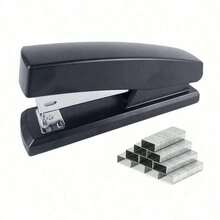 1 Set Of Stapler, Office Supplies, Labor-Saving, Suitable For Students, Accommodates Standard Booklets With 20 Pages, 12 Number Stapler - one-size - View 1