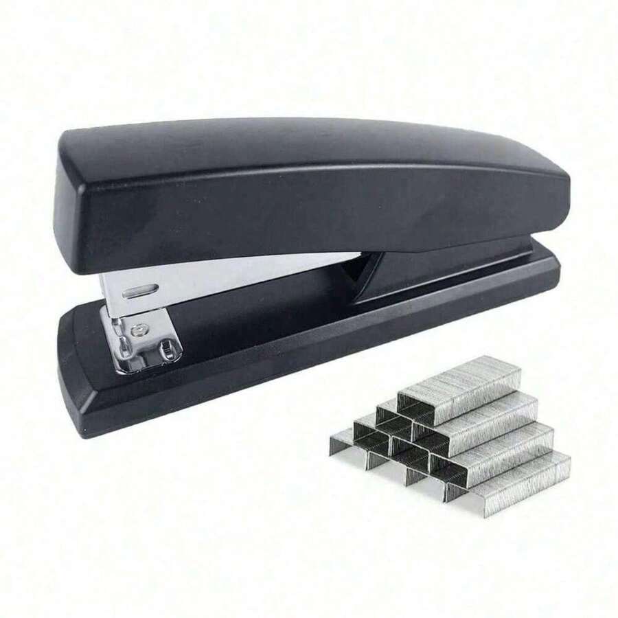 1 Set Of Stapler, Office Supplies, Labor-Saving, Suitable For Students, Accommodates Standard Booklets With 20 Pages, 12 Number Stapler - one-size - View 1