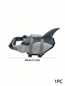 PETSIN 1PC Cute Shark Dog Life Jacket With Adjustable Straps & Quick Release Buckles, Pet Life Vest With Grab Handle & D-Ring, Dog Swimming Safety Vest For Boating Beach Pool, Dog Flotation Life Preserver For Small Medium Large Dogs - Multicolor - View 10
