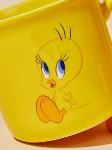 LOONEY TUNES X Joivida 1pc Cute Cartoon Pattern Mug, High Aesthetic Value, Stress Relief - Yellow - View 4