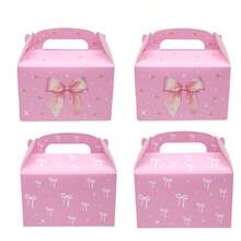 6/12pcs Butterfly Folding Handheld Gift Box, Party Favor Box For Christmas, New Year & Birthday, Girls Portable Treat Packaging Box - multicolor - View 3
