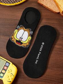 GARFIELD | SHEIN 3雙軟薄透氣男女通用隱形襪 吸濕排汗低筒隱形襪 - 雜色 - 查看 6