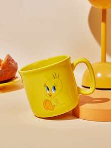 LOONEY TUNES X Joivida 1pc Cute Cartoon Pattern Mug, High Aesthetic Value, Stress Relief - Yellow - View 2