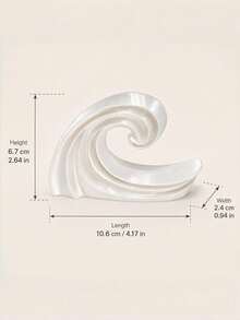 1PC Standard Size 3D Printed Lightweight Non Slip Scratch Resistant Waterproof Dynamic Moving Ocean Wave Sculpture Kinetic Art Desk Decor For Home Office Living Room Bedroom Bookshelf Coffee Table Modern Creative Unique Gift - multicolor - View 8