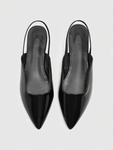 CUCCOO BIZCHIC Women's Flat-Soled Shoes Women's Summer New Rear Empty Pointed Mules Shoes Daily Wear Sandals Fall Shoes - Black - View 2