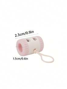Portable Knitting Row Counter, Rotary Stitch Row Counter For Crochet Knitting Sewing Projects, Handy Knitting Stitch Number Counting Tool With Lanyard - pink - View 3