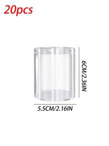 10/20 Packs Clear Lidded Acrylic Display Boxes - Square Clear Cube Containers, Ideal For Candies, Home & Office Decor, Parties, Wedding Favors, Valentine's Day Events And Multi-Purpose Storage, Gift Boxes, Jewelry And Mor - transparent - View 13