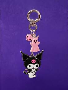 HELLO KITTY AND FRIENDS | SHEIN سلسلة مفاتيح كرتونية جديدة إبداعية لطيفة وكاجوال، تصميم مشترك IP، شخصية لطيفة، بسيطة وسخية، يمكن استخدامها أيضًا كإكسسوارات، مناسبة ل- Vario - فضي - مشاهدة 2