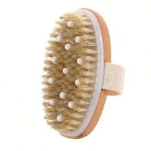 1pc Dry Brushing Body Brush, Helps Lymphatic Detox, Dry Skin, Improve Cellulite, Promote Blood Circulation, Made Of Bristles With Massage Nodules Design, Self-Care - Multicolor - View 7
