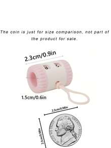 Portable Knitting Row Counter, Rotary Stitch Row Counter For Crochet Knitting Sewing Projects, Handy Knitting Stitch Number Counting Tool With Lanyard - pink - View 4