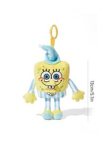 SpongeBob SquarePants | SHEIN 1 Cartoon Doll Pendant, Cute And Stylish, Can Be Hung On Bags And Keys. - Yellow - View 3