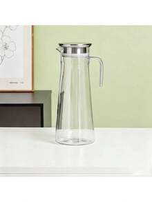 1 chiếc bình đựng nước acrylic/bình đựng nước trái cây nhựa, phù hợp để phục vụ nước trái cây, đồ uống và nước lạnh, có nắp và tay cầm - Nhiều màu - Xem 7