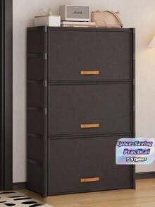 1pc Covered Dust-Proof Shoe Rack, Storage Shelf, Space-Saving, Durable & Stylish, Easy To Assemble & Disassemble, Portable, Suitable For Living Room, Bedroom, Entryway, Office, Home, Multi-Layer Storage, Holiday Gift, Christmas Gift, Gift - Multicolor - View 1