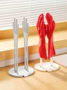 Drying And Storage Rack, Wall Mounted Self Adhesive No Drilling Kitchen & Bathroom Organizer, Multi-Purpose Space Saving Rack For Gloves, Towels, Cleaning Cloths & Sponges - Multicolor - View 7