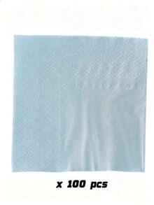 60pcs/100pcs,Light Blue, Napkins, Disposable Tissues, Suitable For Parties/Birthdays/Festivals/Weddings,4.92x4.92inches - Light Blue - View 3