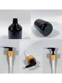 3PCS 500ml Empty Refillable Pump Dispenser Bottles For Shampoo Conditioner Body Wash Bathroom - Black - View 2