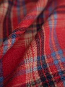 Cirelle Christmas Plaid Tablecloth With Fringe - Festive Red Tartan Plaid Table Cover, Washable Holiday Table Cloth With Tassels For Dining Room, Kitchen & Party - Red - View 5