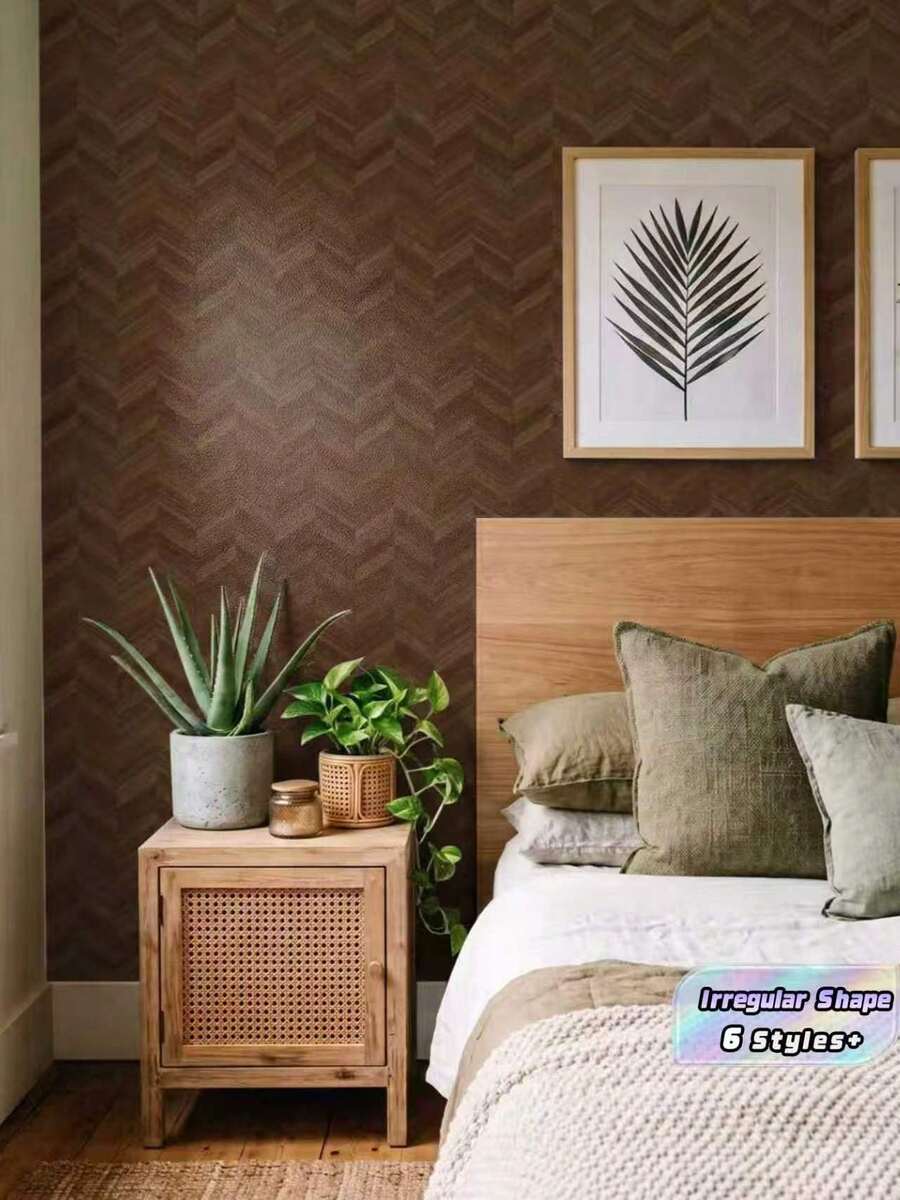 Irregular Thickened Wood Grain Foam Floor Sticker Matte Frosted Self Adhesive Waterproof Decorative Tile Decal For Home Bathroom Kitchen Floor Wall Easy Clean Peel And Stick - one-size - View 1